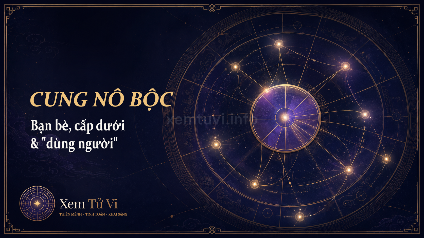 Cung Nô Bộc trong Tử Vi: bạn bè, cấp dưới & năng lực "dùng người"