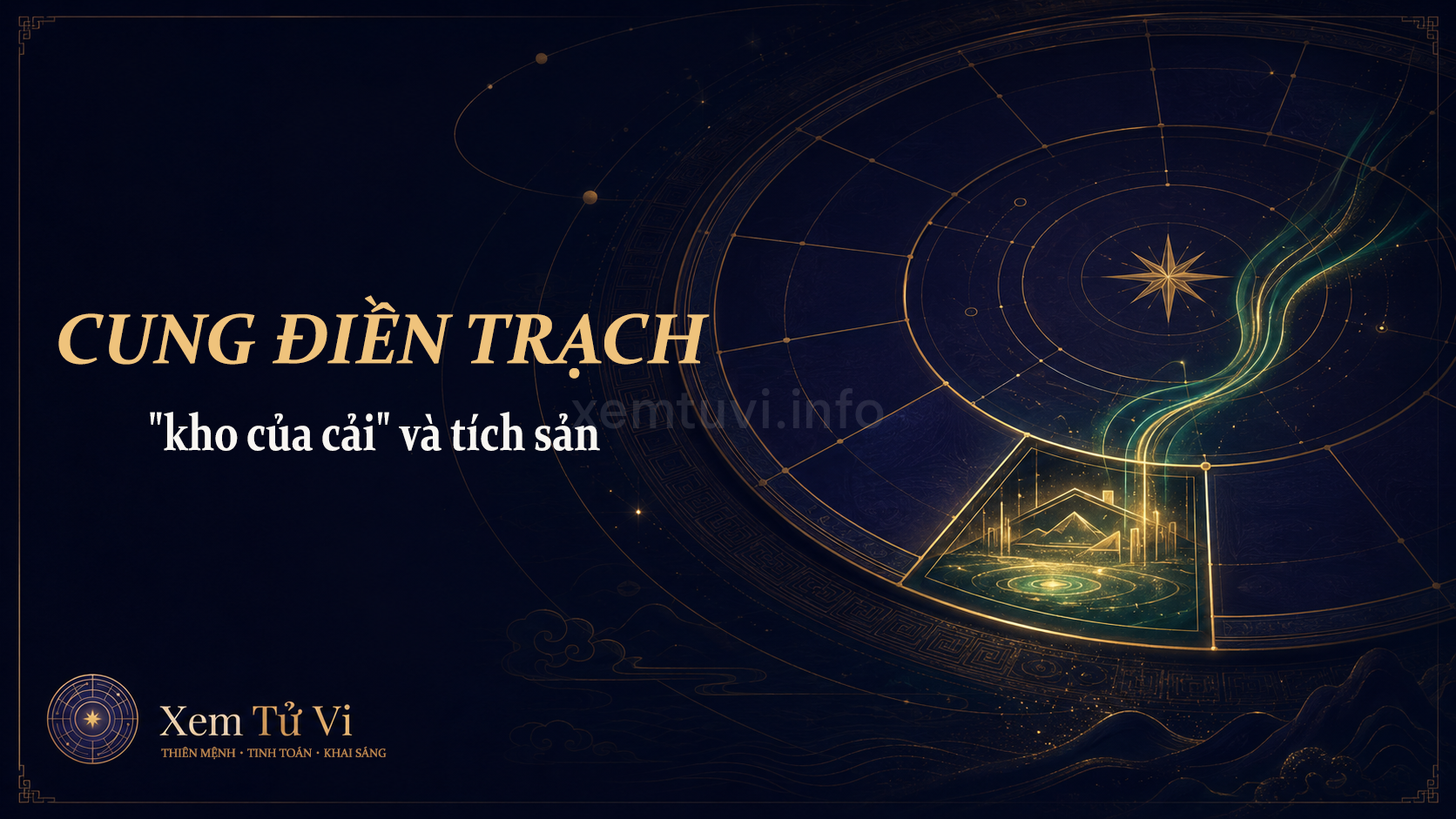 Cung Điền Trạch trong Tử Vi: "kho của cải" và khả năng tích sản