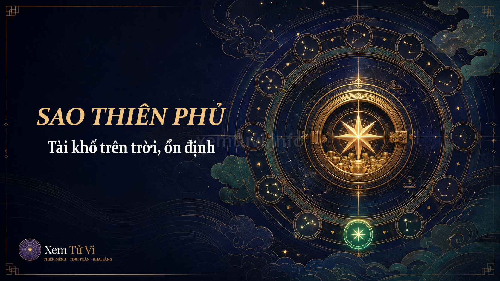Sao Thiên Phủ: Tài khố trên trời, chủ tinh của sự ổn định
