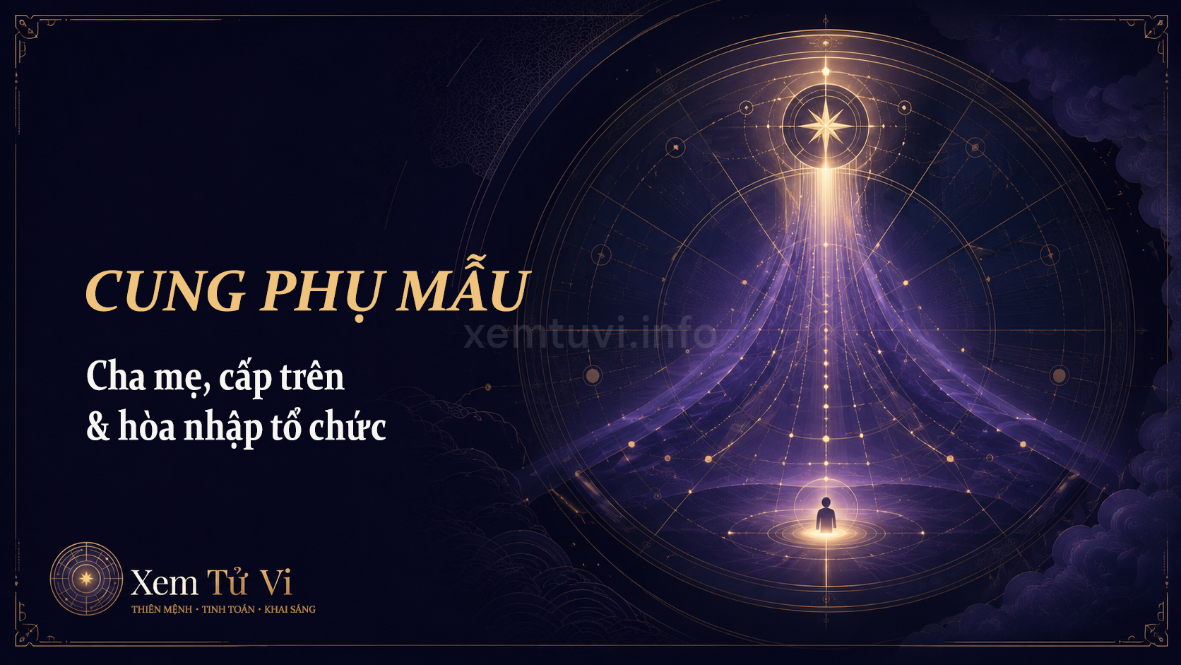 Cung Phụ Mẫu trong Tử Vi: cha mẹ, cấp trên & khả năng hòa nhập tổ chức