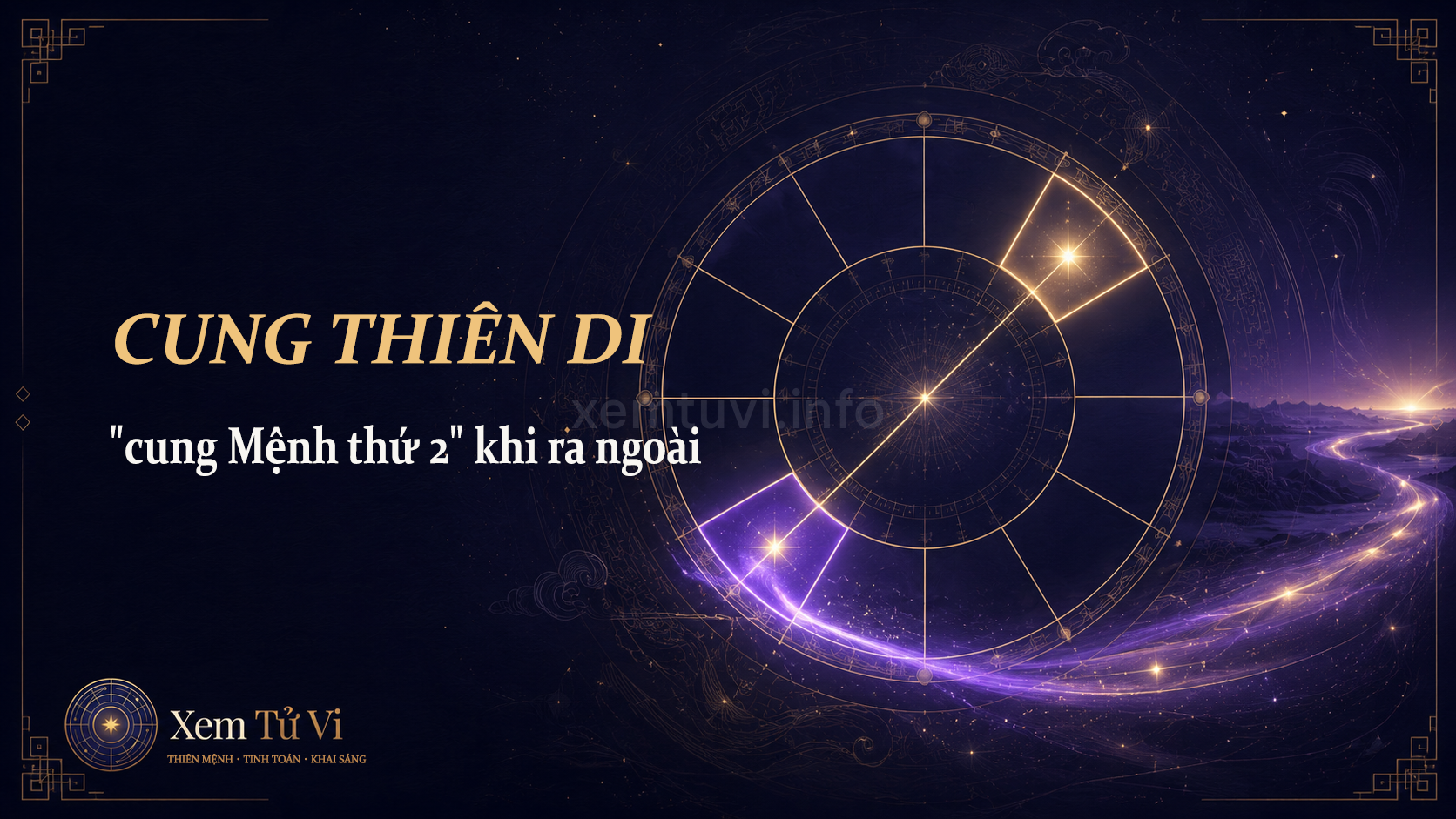 Cung Thiên Di trong Tử Vi: "cung Mệnh thứ 2" khi bạn bước ra ngoài